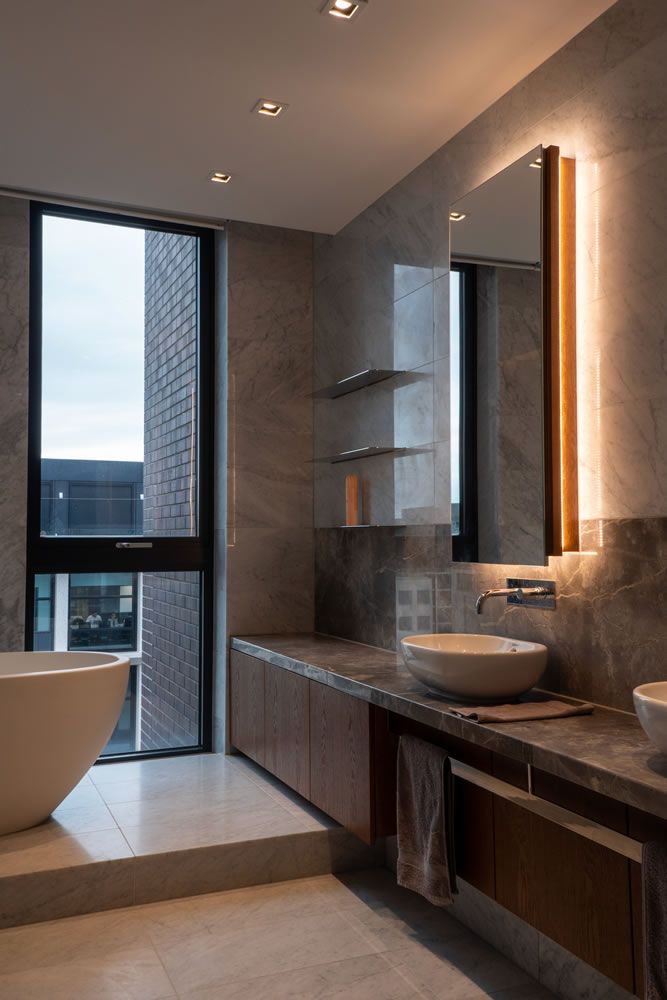 KNX lighting and control system installation detail in Kings Cross penthouse