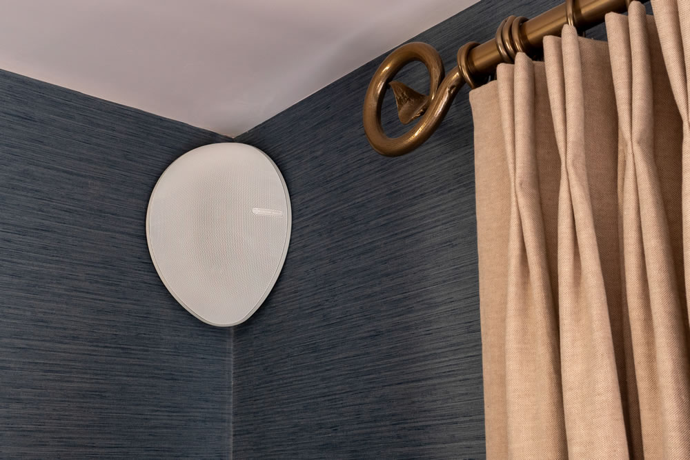 Audio C-series speaker installation by AVINU for the Northmoor smart home project, featuring discrete architectural audio integration